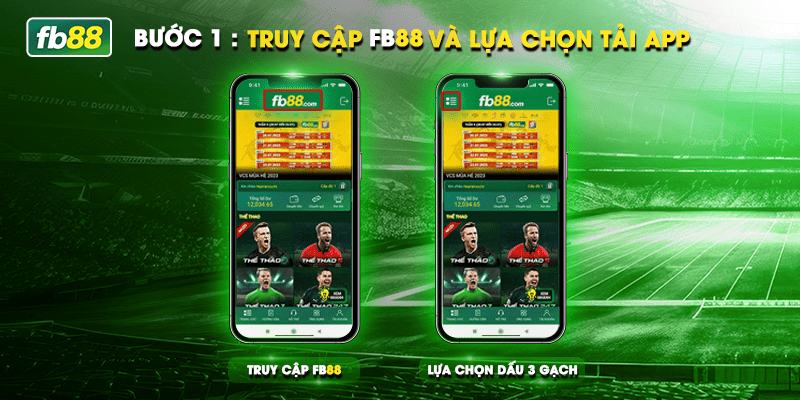 Bước 1: Truy cập vào FB88 và tải App 